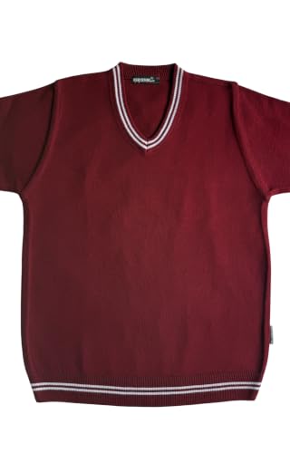 Image of Boy's School Uniform Lining Full Sleeves Sweater - Daffodil