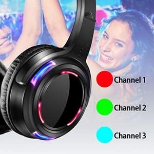 professional rechargeable rf silent disco wireless headphones for parties events weddings movies clubbing up to 1600 feet distance 10 headphones and