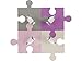 Produktbild Licht-Erlebnisse Nowodvorski Puzzle-Wandleuchte, 4GU10, Ref. 6384, Grau/Lila/Pink