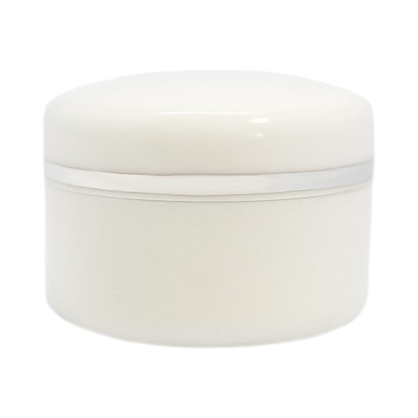Mini tarro envasador blanco de 5 ml para cremas y cosméticos | Set de 20 unidades de plástico PS, reutilizables y reciclables, formato mini ideal para llevar en el bolso