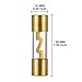 Imagen de VEXUNGA Portafusibles AGU Chapado en Oro con 2 Piezas Fusibles AGU 60A Cristal para Coche Equipo de Musica Audio Automotriz Potencia Seguridad Proteger