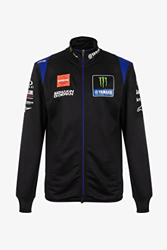 VR 46 Homme Réplique Monster Energy Yamaha 2022 Sweat capuche, Noir, XXL EU