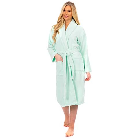 Adore Home Heavy Cotton Shawl Collar Bathrobe Cover