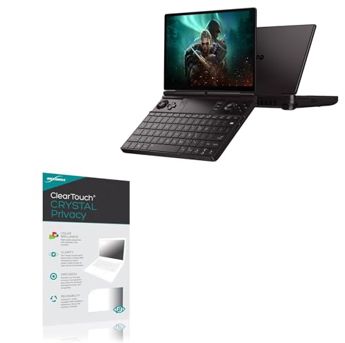 BoxWave Screen Protector Compatible With GPD WIN Max 2 (2023) - ClearTouch Crystal Privacy (2-Pack), Privacy Screen Protector Flexible Film Clear