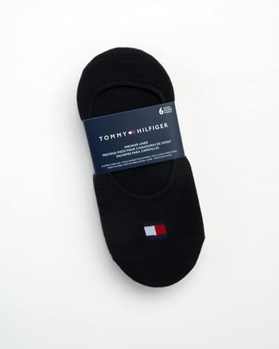 Image of Tommy Hilfiger Womens No Show Socks - 6 Pack Lightweight Athletic Performance Cushioned Shoe Sock Liners for Women