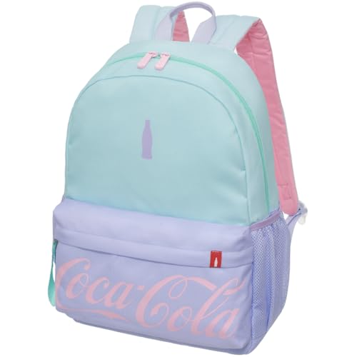 Mochila, Pacific, Coca-Cola, Color Blocking, Roxo