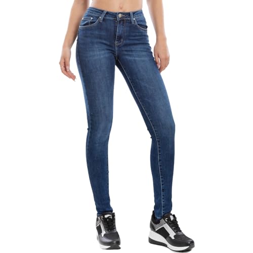 Toocool - M5780 - Jean, pantalon skinny, slim, élastique, push-up, coupe ajustée, denim, M