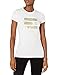 Produktbild Armani Exchange Damen Gold foil Logo T-Shirt, White, L