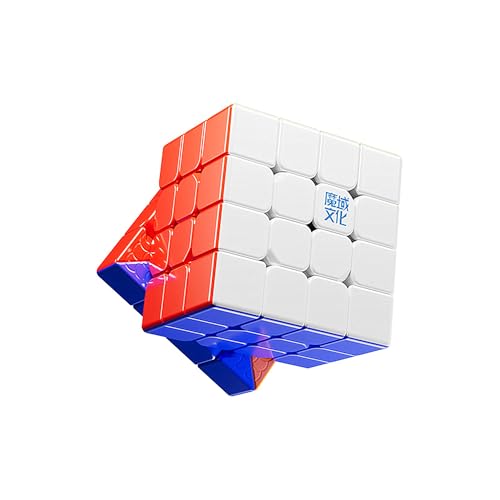 LiangCuber Moyu Aosu V7 M 4x4 Speed Cube Single-Track Magnetic Flagship Stickerless, Moyu AoSu WRM V7 4 by 4 Cube 96 Magnets