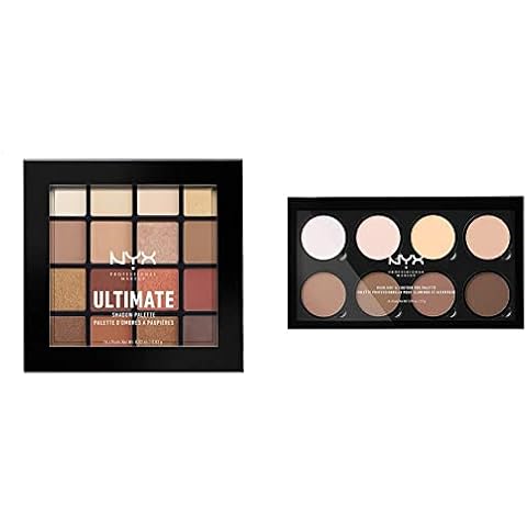 NYX Professional Makeup Highlight & Contour Pro Palette & Ultimate Shadow Palette Cover