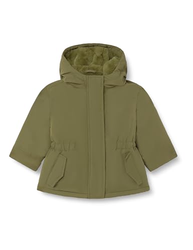 United Colors of Benetton Giubbotto 23M5GN01T Parka, Verde Militare 313, 82 Bambina