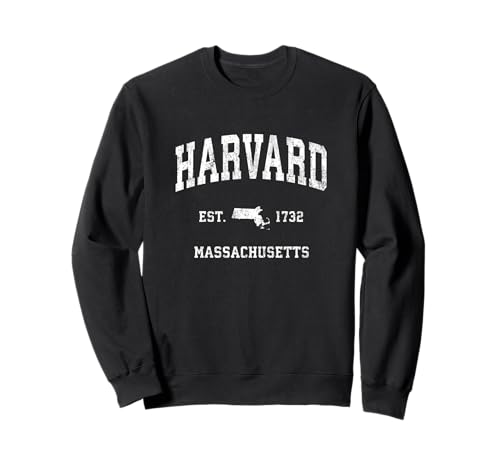 Design sportif vintage de Harvard Massachusetts MA Sweatshirt