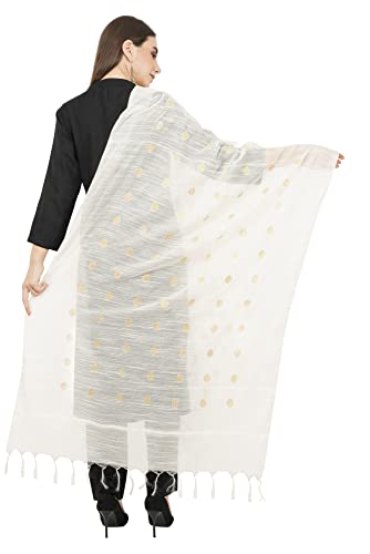 Image of Rhe-ana Women's Art Silk /Viscose Stole Dupatta for women | Stoles for Girls Stylish | Shawl And Stall For Ladies With Polka Dots 30 x 90 Inches