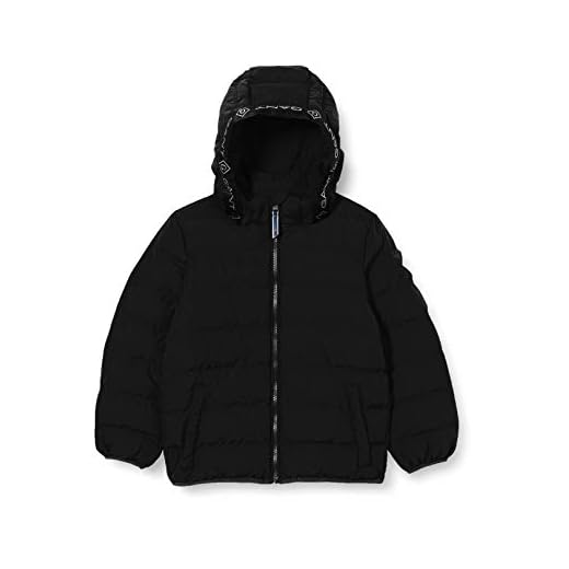 GANT Kinder D1. Lock-UP Stripe Puffer Jacket Jacke, Black, 176
