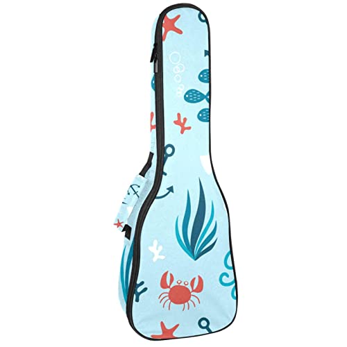 Housse pour ukulélé – Poissons pieuvre – Rembourrage en éponge de 10 mm d’épaisseur – 53,3 cm – Avec sangles réglables… - Les Beatles, Paul McCartney, John Lennon, RIngo Starr, George Harrison Housse pour ukulélé - Poissons pieuvre - Rembourrage en éponge de 10 mm d'épaisseur - 53,3 cm - Avec sangles réglables…