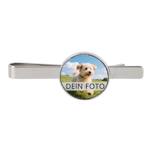 MilyaDE Personalisierte Krawattenklammer mit eigenem Foto Geschäftsmänner Krawatten Clip Business-Krawattennadel inkl. Geschenkverpackung MilyaDE Personalisierte Krawattenklammer mit eigenem Foto Geschäftsmänner Krawatten Clip Business-Krawattennadel inkl. Geschenkverpackung