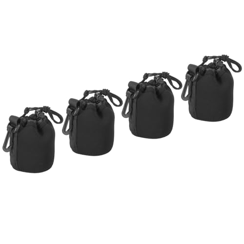 PATIKIL 4 Pcs Drawstring Camera Lens Bag Set
