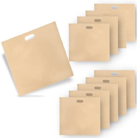 10 Pack Toaster Bags,Non-Stick Reusable Washable toastbag Toasted Sandwich Bags, toastbeutel bag for Microwave Grill Toaster Cover
