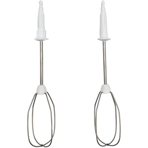 NaschLager Schneebesen 00659596 kompatibel mit Bosch Siemens Handmixer MFQ3010 MFQ3020 MFQ3030 MQ95020 300W 450W Ersatz Rührbesen Zubehör Rührstäbe Mixeraufsatz Mixstäbe 2 Stück rechts links