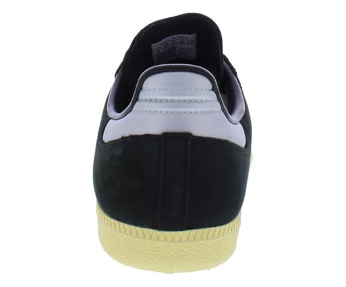Image of adidas Samba OG WMNS Shoes, Core Black /Matte Silver /Almost Yellow, Size 8