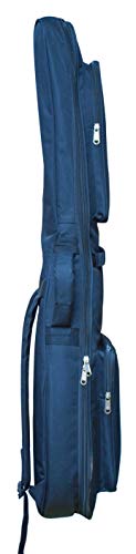 Image of Baritone Case for Double Padded Bag /Cover /Case For All Electric Guitars of Yamaha Pacifica /Vault /Fender /Hobner /Gibson Squier Bullet Strat (Bag, Blue)