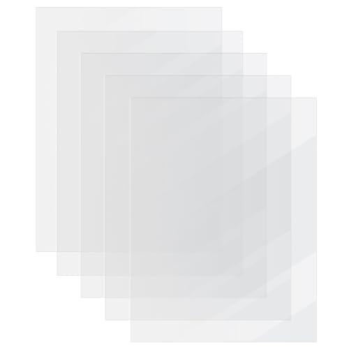 5 Pcs Placa de Acrílico, Láminas de Plástico Acrílico Transparentes A4, 1,5 mm de Grosor, Láminas de Acrílicos para exhibición, marcos de fotos, pinturas, exhibición de proyectos, 21 x 29.7cm(A4)