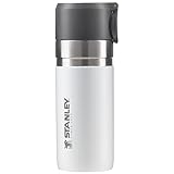STANLEY(スタンレー) ゴーシリーズ 真空スリムボトル 0.37L ホワイト 水筒 保温 保冷 ステンレスボトル ウォーターボトル アウトドア 保証 10124-009 (日本正規品)