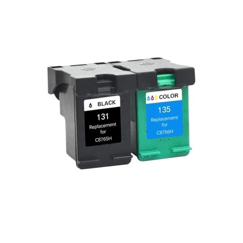 ELUPNMF Cartucho de Tinta Compatible para los Modelos 131 135 460 5740 5940 6520 6540 2570 5743 5943 2570 2600