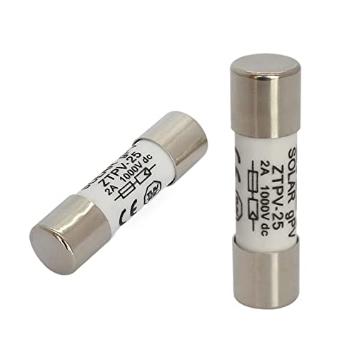 Fusible Solar PV 20A 1000V BX0234 kit de 10 unidades cartucho cilíndrico para energía solar 38mm 3