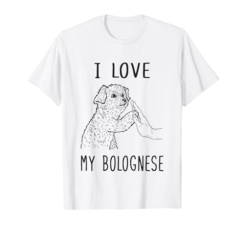 I Love My Bolognese Dad Bolognese Mom Bolognese Dog T-Shirt
