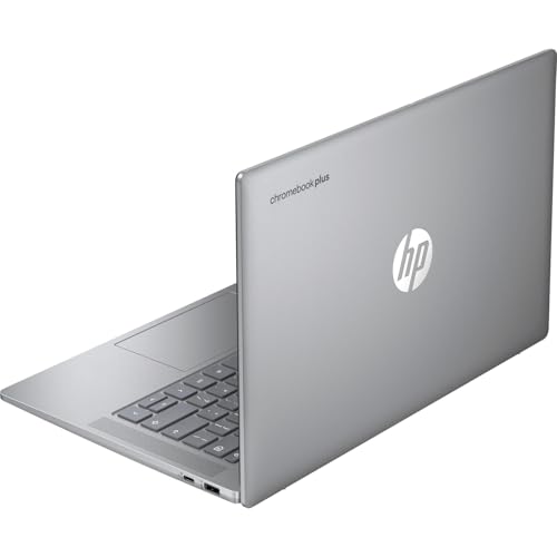 Image of HP 14 inch Touchscreen FHD Chromebook Plus Laptop Bundle, Intel Core i3-N305, 8GB LPDDR5 RAM, 256GB UFS Storage, Includes Sleeve & Wireless Mouse, Chrome OS