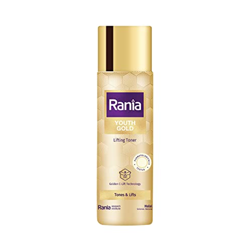 Rania Youth Gold Lifting Toner with Vitamin C, Alcohol Free, 100ml