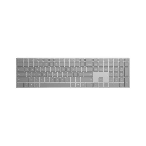 Microsoft – Surface Keyboard – Clavier sans fil Bluetooth compatible Windows et macOS (Clavier AZERTY français) – Gris (WS2-00004)