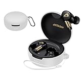 For JVCケンウッド Victor WOOD master ケース【LAZIRO】柔らかなシリカゲルのスポーツクールなデザイン 装着充電可能 衝撃吸収 防水 防塵 軽量 紛失防止用のフックを搭載した スリムソフト ケースカバー 落下防止 JVCケンウッド Victor WOOD master 対応用 保護 カバー（ホワイト）