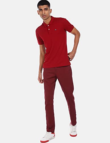 Image of Arrow Sport Solid Polo T-Shirt for Men - Regular Fit, Cotton Half Sleeves Mens Tshirt