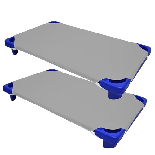 Image of American Baby Company 2 Pack Cot Sheet for Daycare Standard Size 23 inch x 51 inch - Soft & Breathable Microfiber Cot Sheet for Daycare and Preschool, Gray