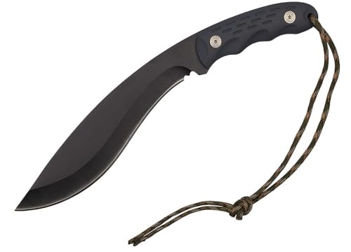 KS-11 Kukri Machete Messer Outdoor Gesamtlänge 30 cm ideal als Buschmesser Machete scharf echt 420er Klinge mit Full-Tang Konstruktion - Survival Messer - Bushcraft