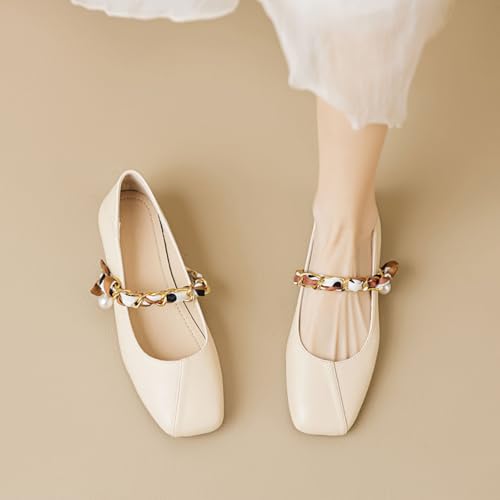 SWDZM Mary Jane Shoes Women Chunky Heel Dress Shoes for Women Low Heels Rounded Toe Pumps3