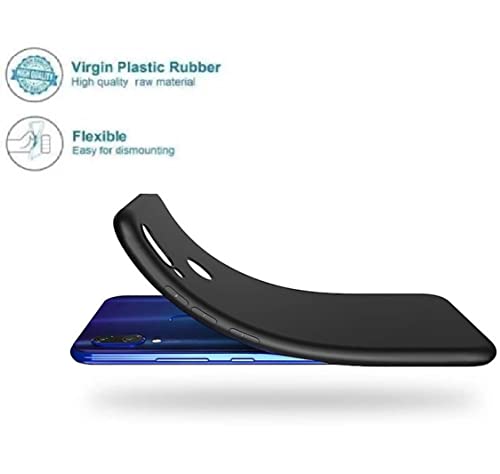 Image of Mobile Back Cover Case for Samsung Galaxy S8, G950F (Silicone Case|CameraProtection|Black SC1510)