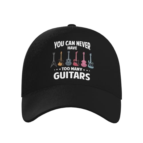 You Can Never Have Too Many Guitars Baseball Hats for Men and Women - Classic Adjustable Hats2