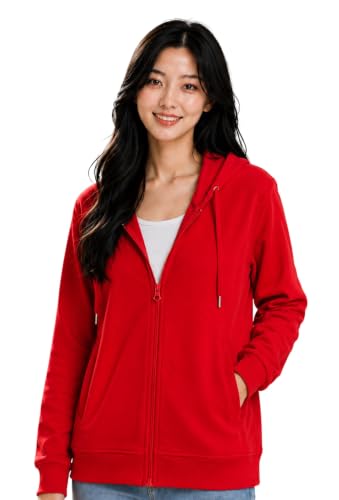Image of ADBUCKS Women's Cotton Winter Jacket Sweatshirts Casual Drawstring Clothes Zip Up Hoodie With Front Pocket Ii Womens Hoodies Ii Womens Jacket Ii Winter Sweater Hoodie For Women & Girls