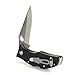 ARIAT Mexico Logo Hybrid Blade Folding Knife, Black, 3