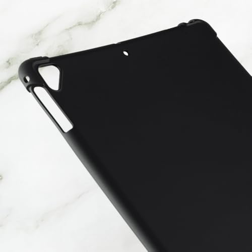 Funda y protector de pantalla iPad Air 2 2014 Wi-Fi Cellular cubierta con vidrio templado negro 2