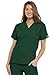 Cherokee Women's V Neck Scrubs Shirt, Hunter, Medium