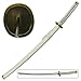 One Piece Roronoa Zoro Wado Ichimonji Katana Sword, Carbon Steel Blade, White Handle and Scabbard, 41 Inches Overall Length, Anime Replica