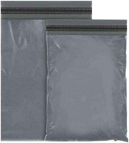 BRITISHPAPER 40 Mixed Grey Mailing Poly Postal Self Seal Postage Bags 2 Sizes 20 from Each Small to Medium Mailing Bags Packaging Assorted Mailers Posting Shipping Post Parcels Package Postage Bags