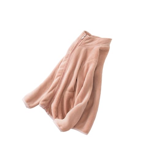 LIFKOME Fleece Children's Coat Children Clothes Children Outerwear Cardigan Girl Clothing Suit Kit Coats Coral