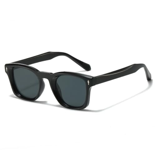 Lunettes de soleil carrées UV400 pour homme et femme style punk rétro