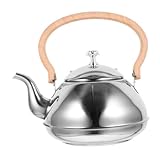 LIFKOME Wasserkocher Aus Edelstahl Mit Teekannengriff Gasherdkessel Für Schnelles Aufkochen Und Einfache Wartung