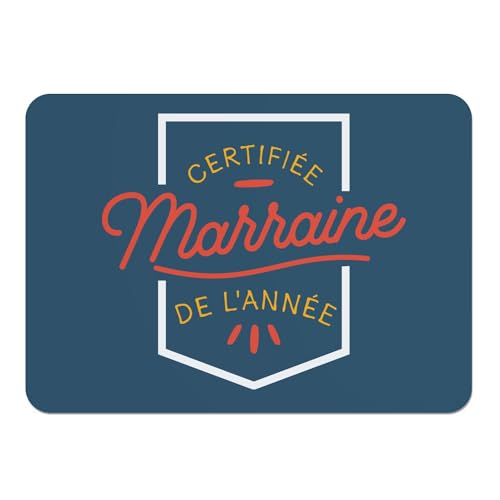 Set de table bleu en liège grand format x4 pour marraine